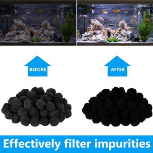 Sợi Lọc phương tiện truyền thông Bóng Lọc phương tiện truyền thông cho hồ bơi cát Bộ lọc trung tâm bồn tắm Spa Aquarium bụi bẩn làm sạch cặn bã - Product Image 4