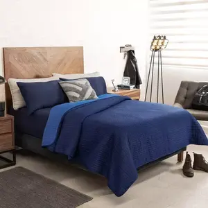 Edredón Doble Vianney Ultramarine, Acolchado, de Poliéster, para las Cuatro Estaciones - Product Image 4