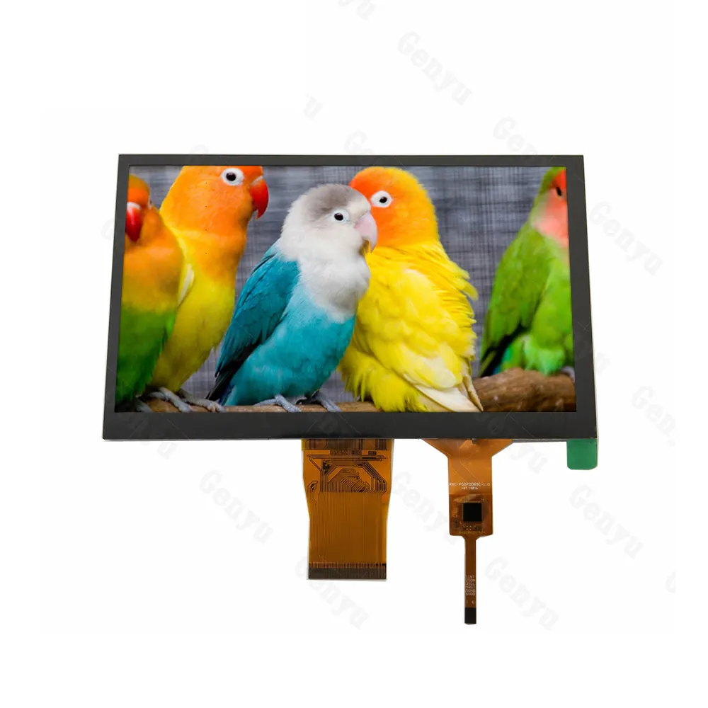 Günstiger Preis 800 RGB * 480 Serielle Schnitts telle Digital bildschirm 50pin Square TFT 7-Zoll-Display LCD-Touch panel