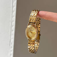 Montre NAIDU 3718, nouvelle montre vintage ovale en alliage à quartz pour femmes, avec petit cadran, élégante, légère, luxe, simplicité