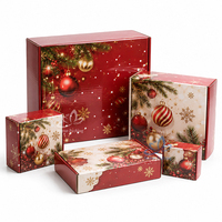 Boîtes cadeaux de Noël personnalisées, boîtes d'expédition imprimées, emballage en carton ondulé pour vêtements, bougies et tasses
