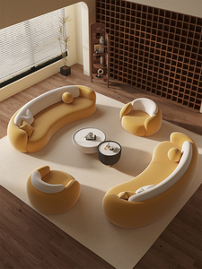 Sofá Modular de Tres Plazas TIANQING KT4, Diseño Moderno y Minimalista, Tapizado en Tela, con Garantía de 1 Año, para Sala de Estar - Product Image 1