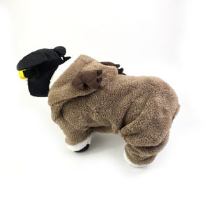 संत कुत्ते की पोशाक क्रिसमस पालतू कुत्ते के कपड़े सर्दियों में छोटे कुत्तों और बिल्लियों के लिए कपड़े - Product Image 3