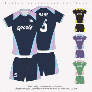 Conjunto de Uniforme de Voleibol Profesional Personalizado para Niños y Hombres, Camisetas para Estudiantes Universitarios, Secado Rápido, Kit de Entrenamiento para Equipos - Product Image 4