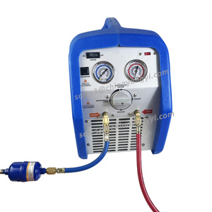 HVAC <span class=keywords><strong>Dual</strong></span> Voltage Draagbare Koelmiddel-terugwinningsmachine Grote Condensor Olievrije Zuigercompressor CE-gecertificeerd voor Auto Airco - Product Image 4