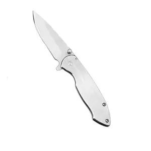 Pocket Folding Knives With Clip And Stainless Steel Handle For Camping And Hiking