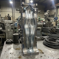 Jingsen Zhejiang Stahl-Kunststoff HDPE CNC-Menschenkörper-Blasform mit 1 Kavität, polierter Oberfläche, 100.000 Zykluslebensdauer, Haushaltsprodukt