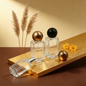 Botellas de Perfume Vacías de 30ml, 50ml, 100ml, Botellas Transparentes de Alta Calidad con Tapas de Bola Coloridas, Etiquetas Personalizables - Product Image 3