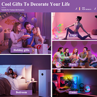 Nouvelle Lampe de Chevet Multifonction Moderne avec Télécommande, Chargeur Sans Fil Rapide 15W, Haut-parleur Bluetooth et LED RVB