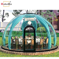 Tente Igloo transparente, imperméable et coupe-vent, de luxe, préfabriquée, pour l'extérieur, en polycarbonate, PC, étoile, maison dôme à bulles à vendre