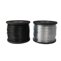 Cordon de pression en fil d'acier plastifié haute résistance pour film de serre en PET, blanc/noir, câble de support, accessoires de serre