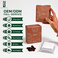 Sachets d'emballage pour café à café filtre, imprimés numériquement sur mesure, avec logo, résistants à l'humidité, thermoscellables
