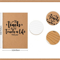 Carnet de notes personnalisé en papier kraft Maiwei, bloc-notes motivant, petit cahier d'exercices pour étudiants, cadeau, logo imprimable