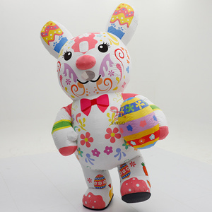 Disfraz de Mascota de Conejo de Pascua Personalizado y Colorido para Fiestas, Eventos, <span class=keywords><strong>Alquiler</strong></span> y Venta, <span class=keywords><strong>Traje</strong></span> Inflable de Conejo de 2.2m - Product Image 1