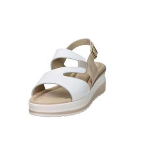 Valleverde Donna Sandalwood - Sandalias de cuña con tacón de 5 cm, color blanco beige, talla 40 - Product Image 5