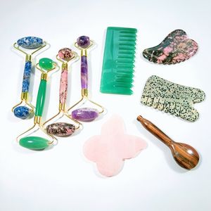 Diy <span class=keywords><strong>Gua</strong></span> <span class=keywords><strong>Sha</strong></span> Meilleurs avantages <span class=keywords><strong>de</strong></span> l'utilisation du rouleau <span class=keywords><strong>de</strong></span> jade pour la beauté - Product Image 1