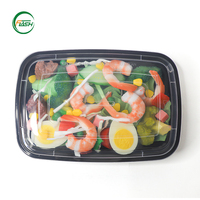 Hoge kwaliteit PP plastic lunchboxen met transparant deksel, duurzaam voor herhaaldelijk gebruik in cateringdiensten en dagelijkse maaltijden