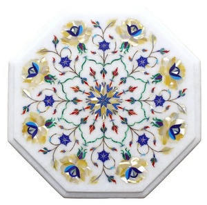 Plateau de table en marbre poli fait main, très demandé, élégant, pour tables basses ou tables à manger, zones de réception, disponible à la vente - Product Image 1