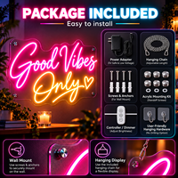 Enseigne néon personnalisée, lumière LED néon, enseigne avec logo personnalisé, avec panneau arrière en acrylique pour bar, salon, boutique, décoration murale