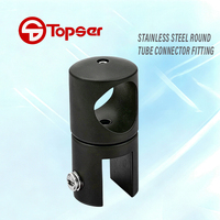 Support de barre transversale en acier inoxydable pour salle de bain au design moderne, durable, facile à assembler, connecteur verre-tuyau