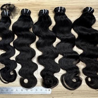 Highknight Cheveux Vierges avec Closure en Dentelle HD 2x6, Cheveux Vierges à Cuticules Alignées, Frontal en Dentelle HD Film 13*4 13*6 avec Bundles