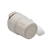 Termo de café portátil de 290ml, mantiene caliente durante 6 horas, revestimiento blanco mate
