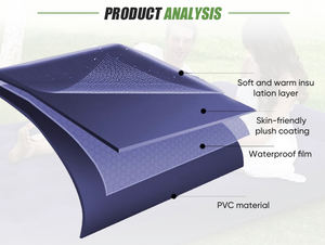 Camas de aire individuales dobles portátiles modernas para uso en dormitorio al aire libre, colchones inflables plegables para coche, felpa flocada - Product Image 4