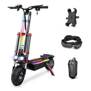 สกู๊ตเตอร์ Tifgalop K8 3000W มอเตอร์คู่ ระยะทางวิ่ง 65+ ไมล์ ความเร็วสูงสุด 28 ไมล์ต่อชั่วโมง รับน้ำหนักได้ 550 ปอนด์ มอเตอร์ฮับหลัง 2 ตัว 3000W 60V L - Product Image 6