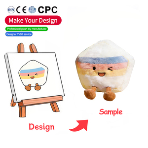 ألعاب حيوانات محشوة على شكل هندسي من الفرو الطويل اللطيف عالي الجودة بتصميم مخصص حسب الطلب - Product Image 2