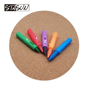 Crayons de bain rétractables 6 couleurs, lavables et non toxiques, marqueurs hydrosolubles, papeterie sécurisée pour enfants pour carrelage de <span class=keywords><strong>baignoire</strong></span> et verre - Product Image 5