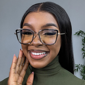 Monture <span class=keywords><strong>de</strong></span> Lunettes <span class=keywords><strong>de</strong></span> <span class=keywords><strong>Vue</strong></span> <span class=keywords><strong>Femme</strong></span> Œil <span class=keywords><strong>de</strong></span> Chat Classique 2024 Chic Anti-Lumière Bleue Tendance Haute Qualité Noir Léopard - Product Image 2