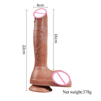 Silikon-Doppelschicht-Dildo mit starkem Saugnapf, G-Punkt-Vibrator, lebensechter Penis, künstlicher großer Schwanz, Sexspielzeug für Frauen