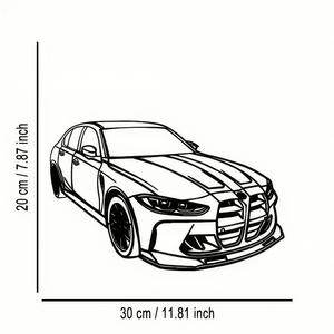 Arte de pared de coche de <span class=keywords><strong>Metal</strong></span> personalizado ilustraciones automotrices personalizadas para decoración del hogar de garaje - Product Image 2