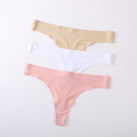 Meistverkaufte Atmungsaktive Sexy Nahtlose Unterwäsche Damen G-String Slip Niedriger Bund Damen Nahtlose Höschen Modell Tanga für Mädchen