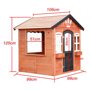 Casetta Moderna RONSUN in Legno di Abete Certificato FSC, Prefabbricata e Facile da Installare, per Bambine, Casetta da Gioco per Esterni - Product Image 4