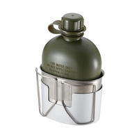 Ensemble de gourdes en acier inoxydable pliables pour le camping en plein air, durables et personnalisées, 0,7 L