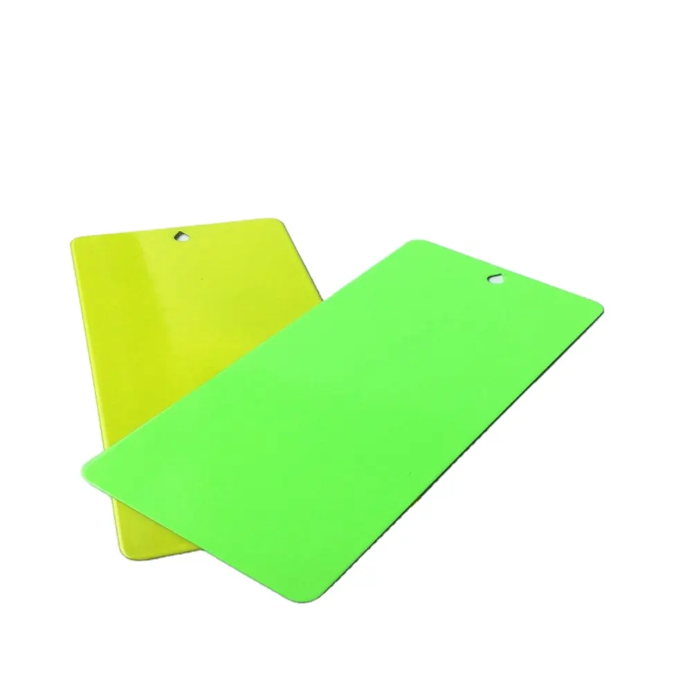 Candy yellow and candy green effect powder coating aluminium profile paint