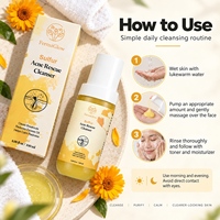 Nettoyant Visage Purifiant au Soufre Fermenté pour l'Acné – Contrôle du Sébum, Purification des Pores, Soin Apaisant Anti-Rougeurs pour Peaux à Tendance Acnéique