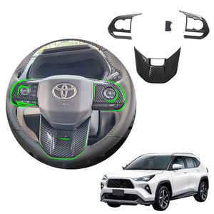 Accesorios Interiores para Automóviles, Molduras para <span class=keywords><strong>Volante</strong></span>, Cubierta Protectora para Consola, Kits de Marcos Antiarañazos para <span class=keywords><strong>TOYOTA</strong></span> <span class=keywords><strong>YARIS</strong></span> CROSS 2024 - Product Image 1