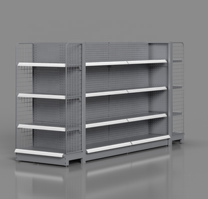 Kệ siêu thị kệ trưng bày kim loại Gondola Kệ một mặt kệ tường nặng cho cửa hàng bán lẻ - Product Image 3