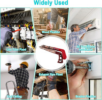 Kit de Pistola Clavadora de Concreto Manual Ajustable de 5 Velocidades para Decoradores Profesionales
