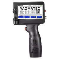 Imprimante à jet d'encre portable Yaomatec 12,7 mm pour l'impression de date, numéro de lot, code QR, code-barres, logo sur carton, plastique, métal, bois