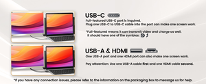 S6可拆卸三屏扩展显示器15.6英寸IPS FHD 1080P，带扬声器IPS FHD 1080P，适用于笔记本电脑扩展显示器 - Product Image 5