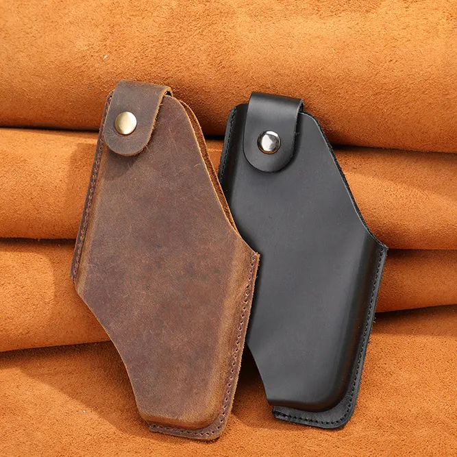 Vintage Heren Lederen Telefoonhoesje Riem Clip Holster Etui Echt Lederen Gsm Holster