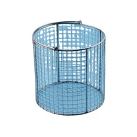 Panier en fil d'acier inoxydable avec poignée en fil métallique pour autoclave, panier de stérilisation de laboratoire