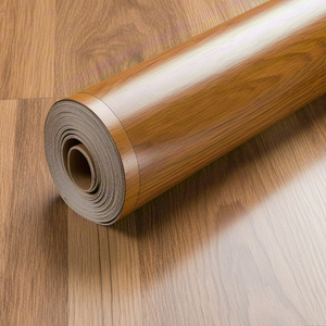 Giá rẻ chống trượt polyvinyl clorua sàn gỗ Hạt sàn da cảm thấy vật liệu cuộn cho sàn trong nhà trang trí - Product Image 6