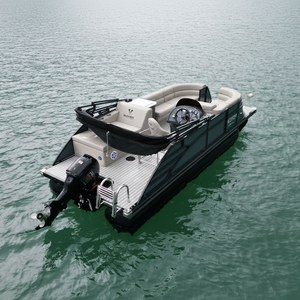Bateau ponton de luxe avec réservoir Bateau ponton spacieux multifonctionnel - Product Image 1