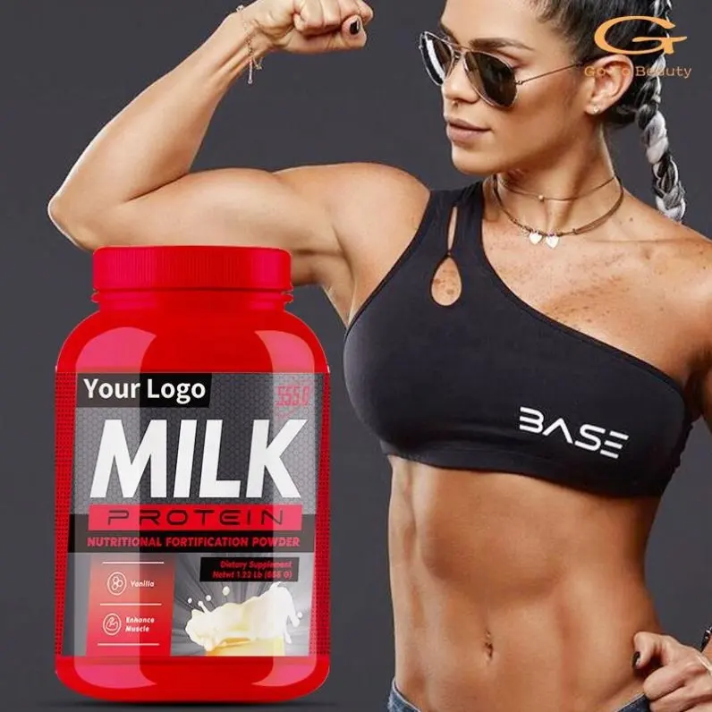 Gotobeauty OEM Vanilla Enhance protein powder supplement Muscle Milk Protein Nuritional Powder Isolate Whey Protein Powder