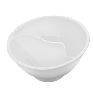 Bol à céréales incassable jamais détrempé bol divisé avec conception de glissière en spirale pour enfants et adultes - Product Image 3