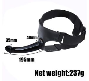 Hochwertige Realistische Schwarze Gummi-Dildos für Frauen mit Weichem Verstellbarem Doppelgurt-Design Simulations-Dildos - Product Image 4